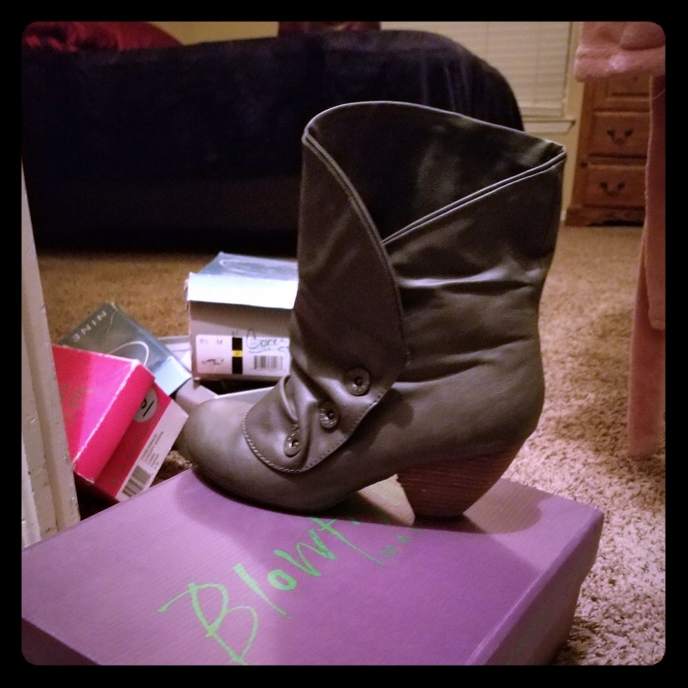 Blowfish gray booties